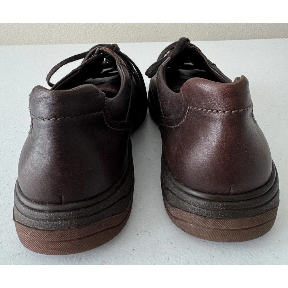 Mephisto Douk Hydroprotect Moc Toe Derby Brown Leather Men's‎ Shoe Size 12 M US